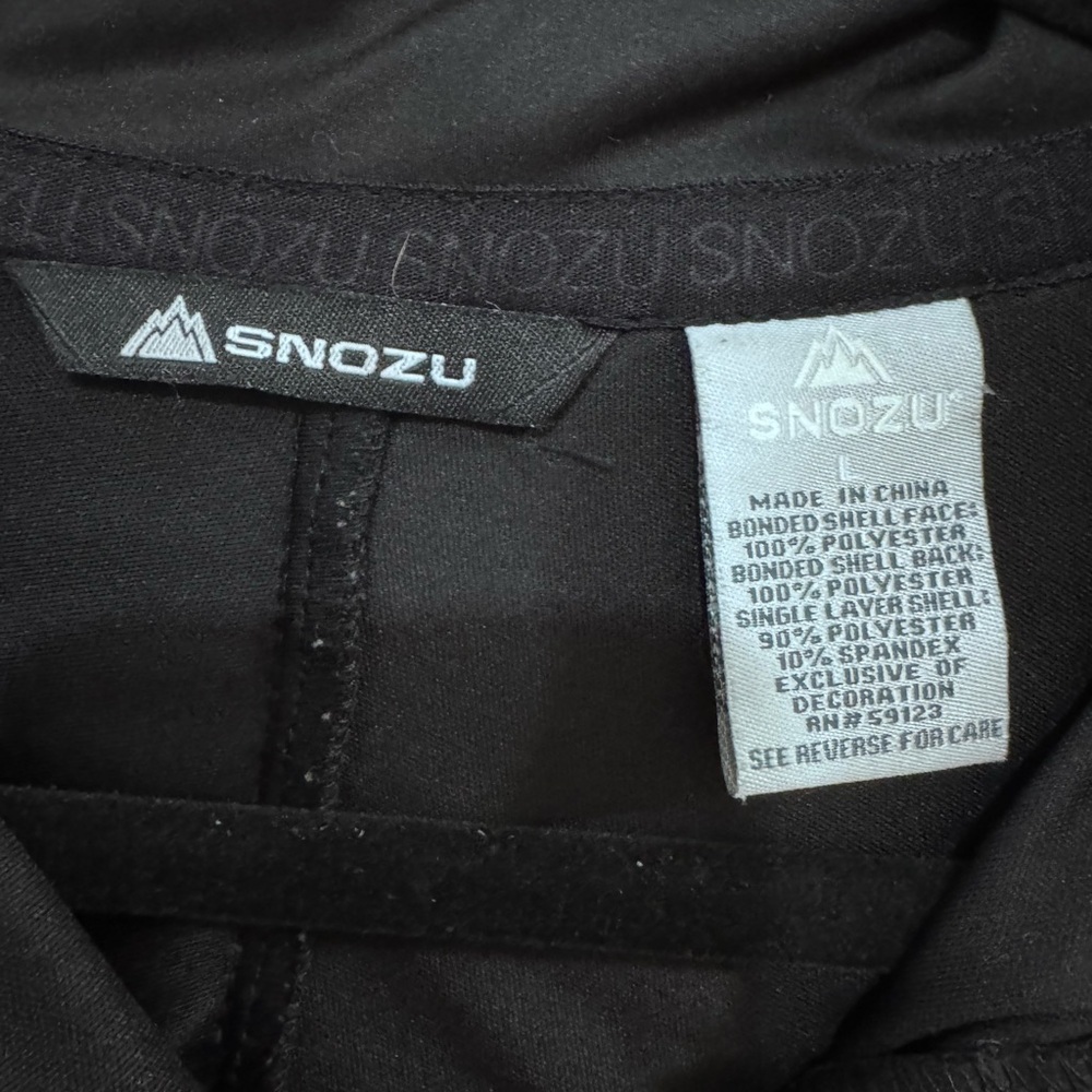 Women's Snozu Black Bonded Full Zip Performance Jacket. Size L - Picture 2 of 8